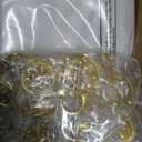 Sasylvia 60 Pcs Beadable Keychain Bars Bulk Making Kit 20 Beaded Keychain 20 Bag 20 Thank You Cards for DIY Keyrings Charms(Gold)