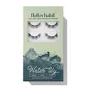 FlutterHabit Water Lily prepTECH Classic 6 Pair Underlash Extensions, 814mm Mixed Black Brown Lash Clusters, Reusable Under Lash Eyelashes Home Application, Medium Volume Doll Eye, Adhesive Required