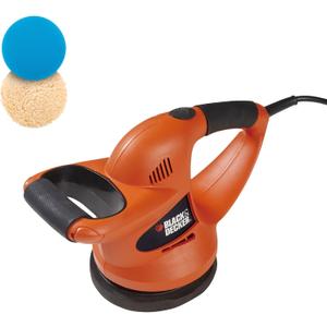 BLACK+DECKER 6" Buffer Polisher, Orbital Car Polisher with Wool and Foam Bonnets (WP900)