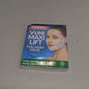 Stylia MaxiLift V-Line Lifting Collagen Face Mask - Double Chin Strap - Jawline Shaper - Neck Firming and Tightening Mask with Hyaluronic Acid & Aloe Vera - Chin Strap for Sleeping (5PC)