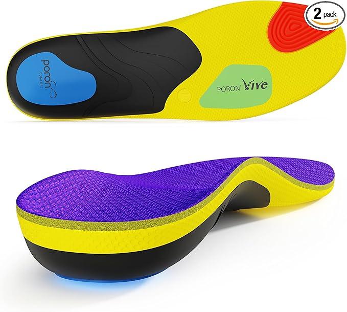 2026 Heavy Duty Support Pain Relief Orthotics  250+ lbs Plantar Fasciitis High Arch Support Insoles for Men Women, Flat Feet Orthotic Insert, Work Boot Shoe Insole, Absorb Shock with Every Step