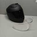 Full Face Motorcycle Helmet WS-607 DOT Approved Motorbike Racing Street Bike Helmets for Adults with Visor (Large, Flat black BB)