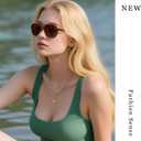 KUGUAOK Polarized Aviator Sunglasses for Women Men Sports Style UV400 Protection Running Sun Glasses Vintage Trendy Shades