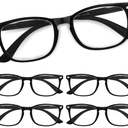 Reading Glasses for Women with Blue Light Filter
1.0, Eye Glasses, Blue Light Blocking, Cheaters (Light Black)