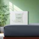 FreshCulture Bamboo Fitted Sheet, Cooling Sheets Full Size, Viscose Derived from Bamboo, Durable and Ultra Soft Breathable Bottom Sheets, Full, Slate Blue