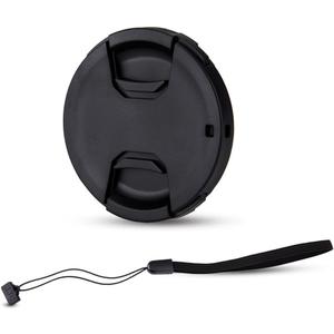 JJC 58mm Front Lens Cap Cover + Elastic Anti-Loss Cap Keeper Leash for Canon EF-S 18-55mm f/3.5-5.6 IS STM, Fujifilm XF 18-55mm f/2.8-4 R LM OIS, XC 16-50mm f3.5-5.6 OIS Lens & More 58mm Thread Lenses
