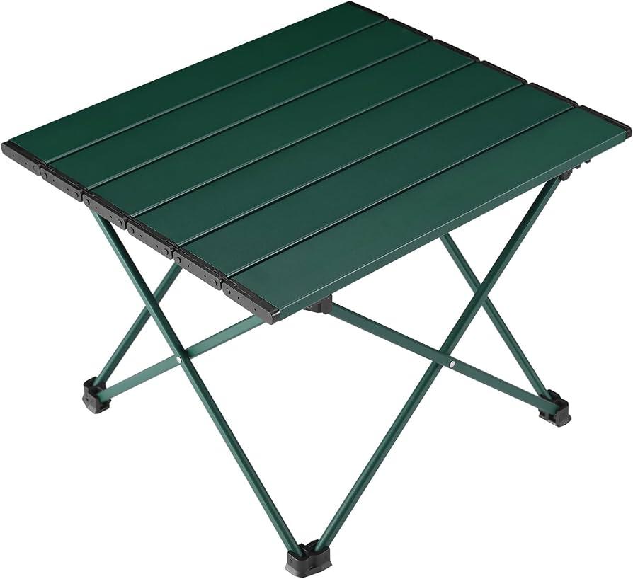 Portable Camping Table,Folding Side Table Aluminum Top for Outdoor Cooking, Hiking, Travel, Picnic