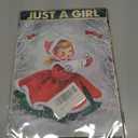 Funny Girl Who Loves Christmas Vintage Metal Tin Sign Wall Decor Poster Retro Aluminum Sign for Home Family Courtyard Coffee Bar Wall Decor Art 8x12 Inch