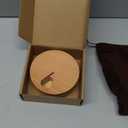 Wood Weekly Pill Organizer for Medicine Vitamin,Arthritis Friendly 7-Day Pill Box Medium Compartments Holder,Daily Portable Travel Pill Case with Velvet Bag