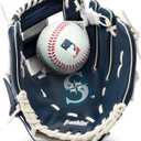 Franklin Sports MLB Youth Teeball Glove and Ball Set - Kids Baseball and Teeball - Perfect First Kids Glove - 9.5"