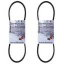 Set of 2, 954-0430C Snow Blowers Auger Drive Belt Fits MTD Cub Cadet 954-0430 754-0430 954-0430A 754-0430A