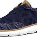 Mens Oxfords Shoes Casual Walking Dress Sneakers Mesh Business Work Lightweight Soft Sole (6.5, Dark Blue)