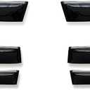 Side Window Visor 6 Piece Set for Toyota Highlander 2014 2015 2016 2017 2018 2019 Safe RAIN Out-Channel Guard Deflector Window Deflectors Vent (for Highlander 14-19 6-Piece Set Chrome)