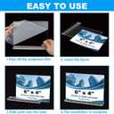 EHWINE 10 Pack Acrylic Sign Holder 4 x 6 Horizontal, Double-Sided Clear Stand up Table Top Sign Holders, Acrylic Picture Frame Menu Flyer Paper Holder Display Stand for Office Business Store Wedding Party