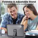 SUPFINE for Waterproof iPad (A16) 11th Generation Case & iPad 10th Generation Case, [Built-in Screen Protector] [IP68 Waterproof] Full Body Rugged Shockproof Protective Cover, Black/Clear