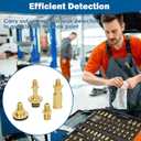 VINGVO Car Air Conditioning Leak Detector Kit, 77pcs Automotive AC Leak Test Set with Brass Connectors, Professional Universal AC Connector Repair Tools Kit for Car & Truck Refrigerant System