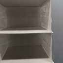 MAX Houser 6 Tier Shelf Hanging Closet Organizer, Cloth Hanging Shelf with 2 Sturdy Hooks for Storage, Foldable (Beige)