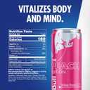 Red Bull Peach Edition Energy Drink, with 114mg Caffeine plus Taurine & B Vitamins, 12 Fl Oz, 4 Pack (EXP 08/03/27)