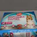 Simple Solution Disposable Dog Diapers, Female Dog Diapers, Puppy Potty Training, Incontinence and Heat Cycle Protection, Medium Diapers for Dogs, 15-23 Inch Waist, 30 Count