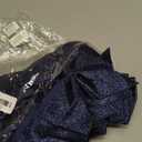 DEEKA 12 PCS 7" Large Glitter Cheer Bows Shiny Cheer Hair Bows Ponytail Holder Handmade for Cheerleader Girls Softball Sports -Navy Blue