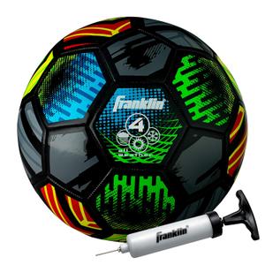 Franklin Sports Mystic Kids Soccer Ball  Size 4 Youth Soccer Ball  Soft Cover  Great for Kids and Toddlers  Air Pump Included
