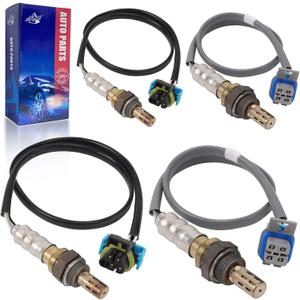 O2 Oxygen Sensor Upstream and Downstream for Chevy Suburban Silverado 1500 2500 3500 HD, for GMC Sierra Yukon XL, for Cadillac Escalade, H2 6.0L V8 2003-2006, Replace 234-4669 234-4407 4Pcs