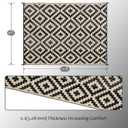 SAND MINE Waterproof Outdoor Rug 9x12 ft, Plastic Reversible Rug, Modern Area Rug, Large Floor Mat for Outdoors, RV, Patio, Backyard, Deck, Picnic, Beach, Camping