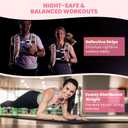 Fragraim Weighted Vest for Women Men - 8lb/10lb/12lb/16lb/22lb/25lb/30lb Weight Vest with Reflective Stripe, Detachable Phone Pouch, Ideal for Walking, Strength Training, Running, Workout, Cardio (Pink)