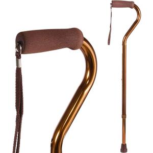 DMI Walking Cane for Adult Men and Women, FSA Eligible, Lightweight and Adjustable, Ergonomic Hand Grip and Wrist Strap, 3.25 Foot