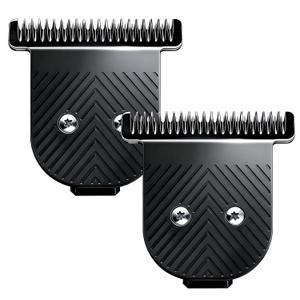 AUDOC Premium Stainless Steel T Blade Replacement for MANSCAPED The Beard Hedger Replacement SkinSafeTrimmer Blade for Precision Facial Hair Trimming(2PCS)