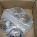 QianZhan White and Gold Pendant Light, 2 Pack Matte White Pendant Lights Fxtures Adjustable Modern Hanging Lighting,for Kitchen Island Dining Room Bar Restaurant