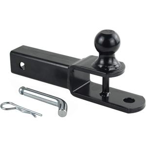 TOPTOW 3 in 1 ATV/UTV Towing Hitch Receiver 64208 Ball Mount Adapter with 1 7/8 inch Ball, Fit for 2 inch Receiver