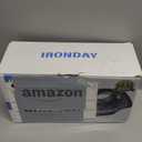 IRONDAY Steam Iron for Clothes, 1800W with 20.28oz Water Tank, Ceramic Soleplate, 3-Way Auto-Off, 20s Fast Heat-up, Burst of Steam, Precision Tip, Self-Clean, Anti-Calc, Vertical Steamer for All Fabrics