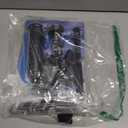 Fountain Pump Nozzle kit 8PC Mushroom Spray Head Kit for Pond Pumps - Water Fountain Nozzle Set Submersible, Black (Large)