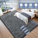 OLANLY 4x8 Area Rugs for Living Room Bedroom, Machine Washable Soft Fluffy Shaggy Bedside Rug, Indoor Floor Carpet for Kids Girls and Boys, Dorms, Nursery Rooms, Home Decor Aesthetic, Grey