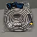 Lefree Garden Hose 100ft, Metal Garden Hose, Flexible Water Hose with 10-Function Nozzle, Stainless Steel Heavy Duty Hose, Crush Resistant, Leak Proof, No Kinks Garden Hoses for Yard, Outdoors, Rv (Silver)