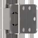 Amerock BPR756526 Cabinet Hinge 3/8 inch (10 mm) Inset Self Closing Partial Wrap Polished Chrome Kitchen Cabinet Door Hinge 1 Pair/2 Pack Functional Hardware (3 Pairs)
