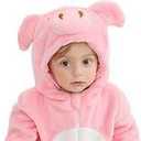 Baby Animal Costumes Unisex Toddler Outfit Halloween Dress Up Romper, Pink, Size 110