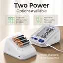 Ovutek Blood Pressure Monitors for Home Use: Large BP Cuff with 240 Memories for 2 Users, Upper Arm Blood Pressure Machine, Accurate BP Monitor with Batteries Type-C Cable