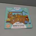 Construction Site Fridge Magnets for Toddlers, 50 PCS Refrigerator Magnets for Kids, Create a Scene Magnetic Play Sticker Book Travel Game Educational Toys for Kids