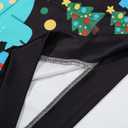 GRAJTCIN Kids Ugly Christmas Sweater for Boys Girls, Long Sleeves Hoodies Non-knited Sweatshirt (Black, XL)