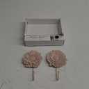 RESIN FLOWER WALL HOOKS SET OF 2-BLUSH 4,25"x7"X1,25"