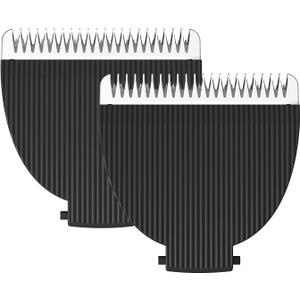 MANSPOT Black Replaceable Blade (2Pcs) Mens Manscape Trimmer, Ceramic Blade Ball Trimmer/Shaver for Men Replacement Head