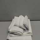 TILLYOU Waterproof Changing Pad Liners 6 Pack, 100% Cotton Reusable Cloth Diaper Liners, White