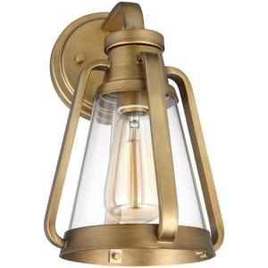 Nuvo Lighting Everett Natural Brass Seven-Inch One-Light Wall Sconce