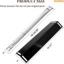 Hisencn Grill Parts for Charbroil 18 13/16'' Stainless Steel Grill Burner Tube, 16 1/2 '' x 4'' Porcelain Heat Plates and Adjustable Carryover Tube, Parts for Charbroil 4 Burner Grills