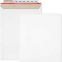 ValBox 9x11.5 Self Seal Photo Document Mailers 25 Pack Stay Flat White Cardboard Envelopes, 9.25 x 11.75 Inches