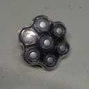 Universal Head Shaver Replacement Heads Magnetic 7 Blades Head Shavers Replacement Blades for Bald Men Compatible with Freebird Shaver & Other Brands (7msilver)