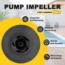 355074 Pump Impeller Assembly Fit for Pentair Superflo and Sta-Rite Supermax Challenger Pool and Spa 1-1/2 HP Pump, 1.5 HP Durable Heavy Duty Pump Impeller Replacement