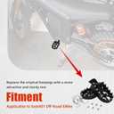 Dirt Bike Foot Pegs for Tutti Soleil01,CNC 7075 Aluminum FootPegs Rest Pedal for Tuttio Soleil 01 Off-Road EBike-Black